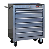 7 DRAWERS MULTIFUNCTIONAL TOOL CART WITH WHEELS-SILVER W1102P160640