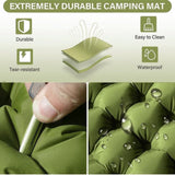 Double Air Mattress with Pillow, Built-in Foot Pump, 4-inch Camping Air Mattress, for Backpacking, 25351933