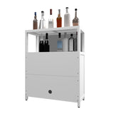 White Large Capacity Bamboo Cabinet Furniture for Bathroom Living Room Bathroom Bamboo W2207P242509