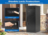 Dual Compartment Package Delivery Box with Code Lock & Key Lock, Galvanized Steel Parcel Mailbox for 95418728