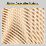 2 dump buckets with high-leg arched rattan surface shoe cabinet particle board plastic rattan 60985833