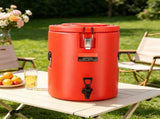4.5 Gallon Stainless Steel Insulated Beverage Dispenser, Thermal Hot & Cold Drink Server with Spigot 61383127