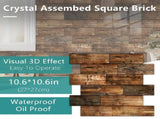 10 PCS 3D Brick Self Adhesive Removablepaper 11.8 x 11.8 Inchpaper Brick Breakaway 57397098