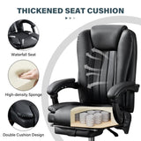 Massage Office Chair with Heat and 6 Vibration Points,Executive Office Chair with Foot Rest and W1521P299229
