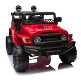 ZUN Licensed TOYOTA FJ Cruiser,12V Kids ride on car 2.4G W/Parents Remote Control,electric car for W1396107513