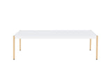 Modern Contemporary Living Room Coffee Table 1pc White and Gold Finish Glam Home Furniture B2741P335228