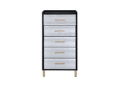 Myles Black, Silver & Gold Finish Jewelry Armoire B2726P279129