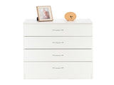 Modern Simple 4-Drawer Dresser White 02500867