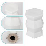 13" x 16.75" Glazed Ceramic Drum Stool - Indoor/Outdoor Side Table - Accent Garden Stool W1243P291774