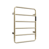 Brushed Gold 18.7" Heated Towel Rack for Bathroom,Wall Mounted with Intelligent Touch Screen Timer, 03081900
