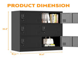 6-Door Employee Storage Locker, Metal Lockers for Office, Gym, School, and Homewith Card Slot 30035722