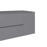 DAX Cenit Single Vanity Cabinet with 2 Drawers 1 Door 40 Inches Matt Mist B2702P227050