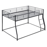 Metal Floor Bunk Bed, Full XL over Queen, Black MF311038AAB