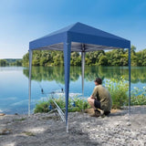 ZUN 2 x 2m Practical Waterproof Right-Angle Folding Tent Blue 71010202