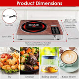 3500W Electric Single Burner Cooktop 110V - Rapid Heating Hot Plate with 4 Preset Modes 85771646