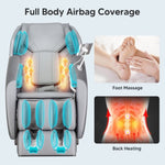 ZUN BOSSCARE 2023 New Massage Chairs with AI Voice Control Shiatsu Recliner Gray W730138147