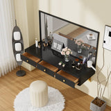 GO 47" Floating Shelf with Drawer, Multi-Purpose Wall-Mounted Vanity, Mounted Desk, Floating WF316977AAB