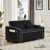 1 versatile foldable sofa bed in 3 lengths, modern sofa sofa sofa velvet pull-out bed, adjustable W2151127337