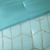 King/Cal King Metallic Printed Comforter Set B03595836