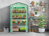 69x49x160cm Black Iron Pipe Pointed Mini Flower Stand With 4 Layers Of Grid, With Zipper Rolling 39728432