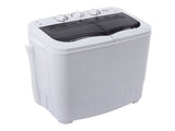 Compact Twin Tub with Built-in Drain Pump XPB35-188S 14.3lbs Semi-automatic Gray Cover 89857526