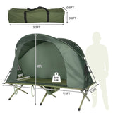 ZUN Single outdoor camping bed 13661498