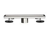 12 Inch Linear Shower Drain with 2-in-1 Flat & Tile Insert Removable Cover, 304 Stainless Steel with 73176430