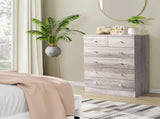 Modern Simple 6-Drawer Dresser Gray 89621614