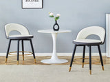 360 &deg rotatable bar.Modern White and Dark Gray Spliced Color PU comfortable upholstered bar W1151P268924