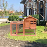 ZUN Hot sale Easily-assembled wooden Rabbit house Chicken coop kennels W21901186