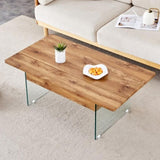 Multifunctional Lift Top Coffee Table -Light Wood Color Grain Sticker, Essential for Modern W2920P226073