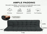 Outdoor Swing Cushions 70 Inch, Waterproof 4" Thick Porch Swing Cushion Replacement with Backrest 68786034