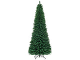 9ft Slim Pencil Christmas Tree - Space-Saving Design for Small Corners, 1500 Realistic PVC Branches 53891732