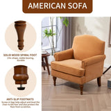 Accent Chair.Nailhead Trim Armchair for Living Room,Comfy Chenille Club Sofa Chair,Springs Cushions W3042P262908