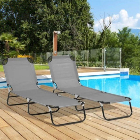 ZUN Folding Lounge Chairs / beach chair （Prohibited by WalMart） 38341129