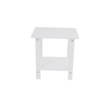Wood Side Table, Minimalist Wood-Grain Imitation Wood Side Table for Pool Beach Patio Lawn White 52994360