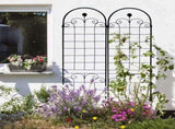 4 Pack Metal Garden for Climbing Plants Outdoor 86.7'' x 19.7'' Rustproof Plant Support Rose W158681065