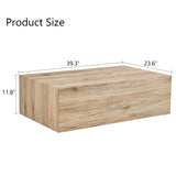 ZUN Light Wood Texture MDF Coffee Table - Simple Modern Style.Modern MDF coffee table with wood texture W1151P224732