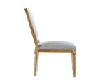 French Country Dining Chairs Elegant Cane Backrest & Upholstered Seats with Fluted Legs N767P263677G