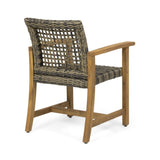 ZUN HAMPTON WOOD AND WICKER DINING CHAIR 60400.00