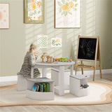 ZUN Kids Table and Chairs Set 48267604