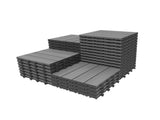 36 Pcs Interlocking Tiles, 12" x 12" HDPE Outdoor Flooring, Patio Flooring Outdoor Waterproof, W1859P507504