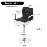Bar Stools 360-degree Rotating bar Stool with armrest backrest, Freely Lifting BarstoolModern bar 49962601