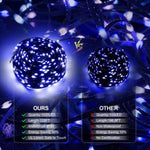 ZUN Christmas Rope Lights,1000LED/328Ft Outdoor Decorative String Strobe with 8 Modes/Remote/IP67 75926382