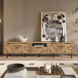 78" TV Stand for 85 75 65 Inch TV, TV Consoles for Living Room, Entertainment Center Wood TV Media 96486366