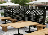W48'' x H47.3'' x 2 Panels Metal Privacy Screen, Outdoor Privacy Panels, Trash Can Enclosure, Air W1586P455955