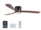 42 Inch LowProfile 3 Solid Wood Blades, 6Speed Reversible DC Motor, Remote & APP Smart Control, W3816P585894