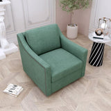 360 Degree Swivel Armchair Cotton linen skin-friendly fabric Ergonomic design Brass nail decorative W2113127462