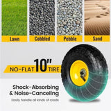 Heavy Duty Garden Cart, 1100 lbs Large Capacity Steel Garden Cart, Utility Wagon Cart with Removable 22921331