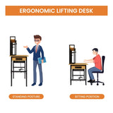 48''Adjustable Workbench with pegboard, Heavy Duty Wooden Desktop Workbench with Wheels, 1600 lb. 00789483